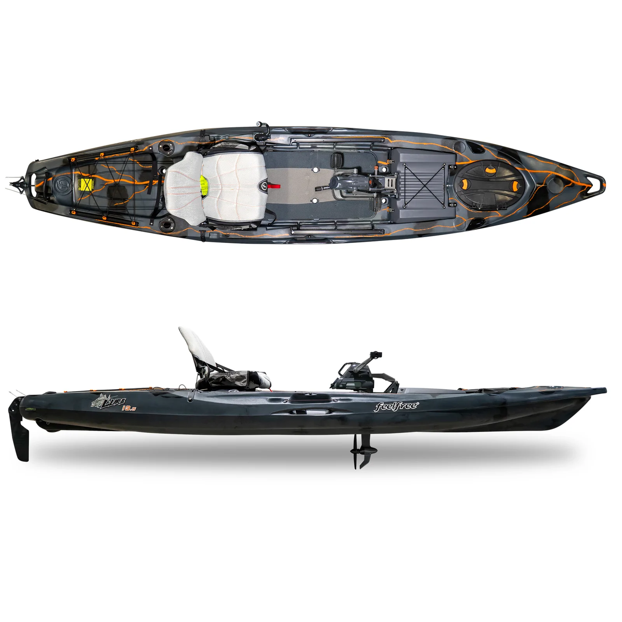 Lure 13.5 V2 w/ Overdrive Kayak by Feel Free | Liquid Surf and Sail