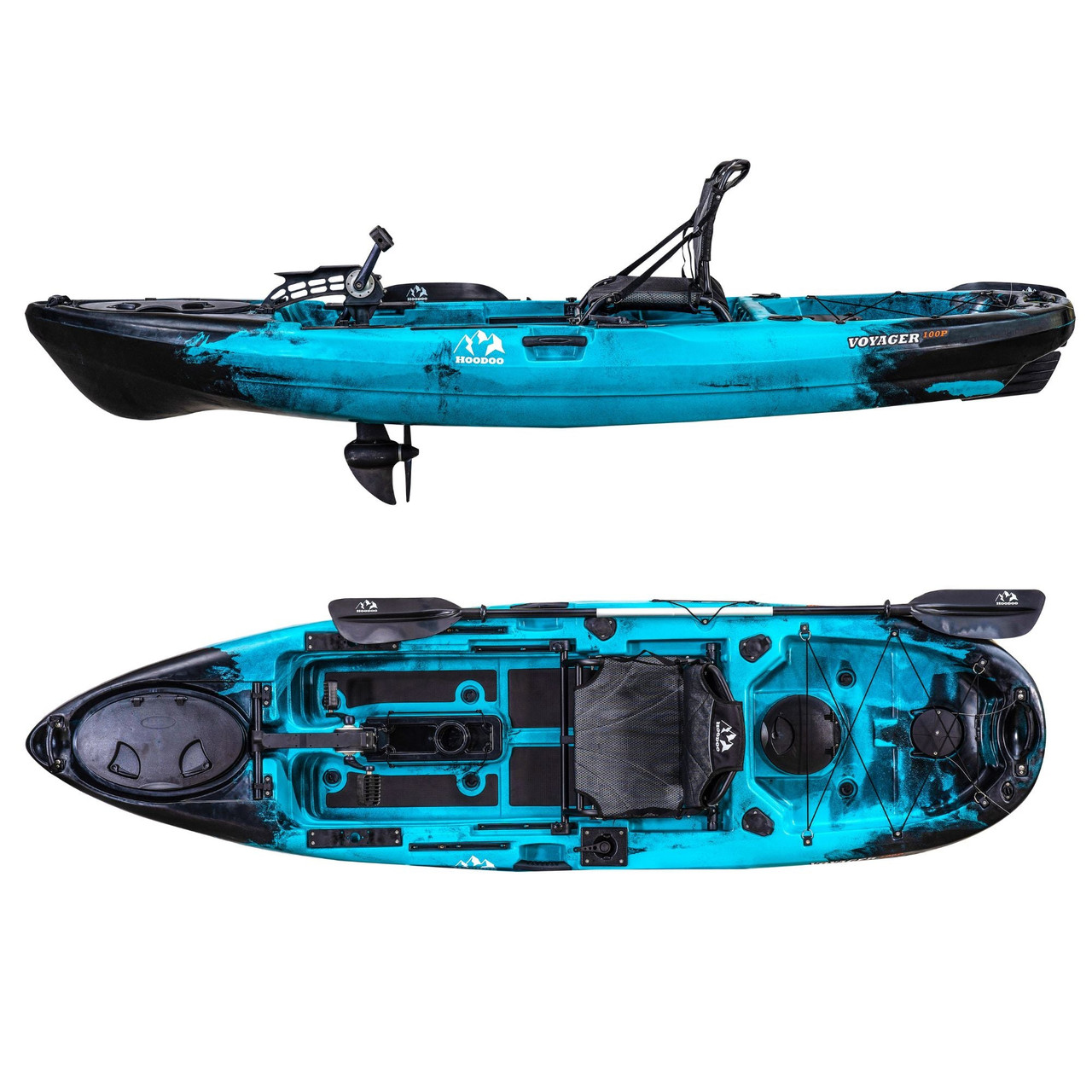 Hoodoo Voyager 100P Pedal Drive Kayak - Liquid Surf and Sail