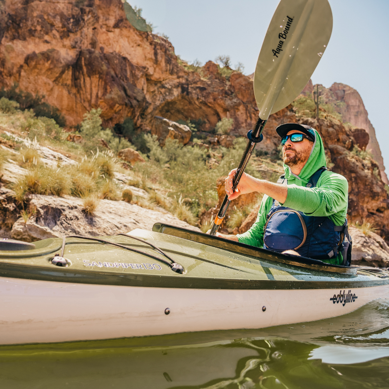 Sting Ray Hybrid 4-Piece Posi-Lok™ Kayak Paddle - Liquid Surf and Sail
