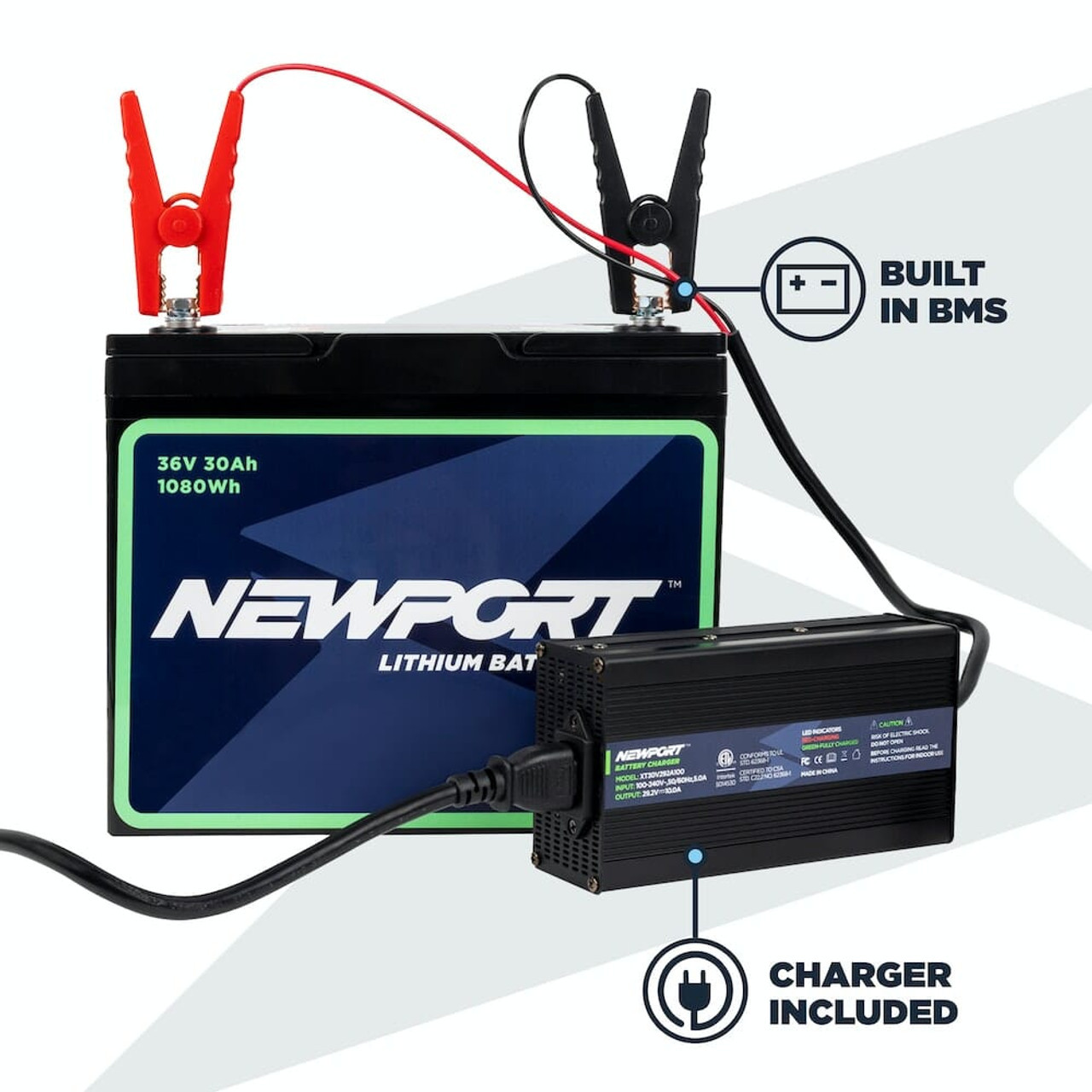 Newport NK300HD + 36V 30AH Battery Electric Motor Package for