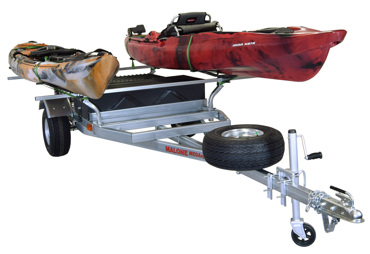 MegaSport 2 Kayak Trailer Pkg (Spare Tire, 2 Sets MegaWings