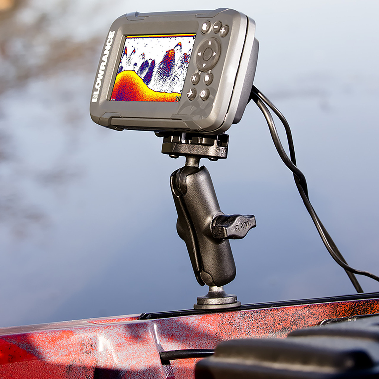 RAM Mount Fishfinder Mount f/Lowrance Hook2Series - 1 Track Mount  [RAM-B-LO12-354-TRA1]