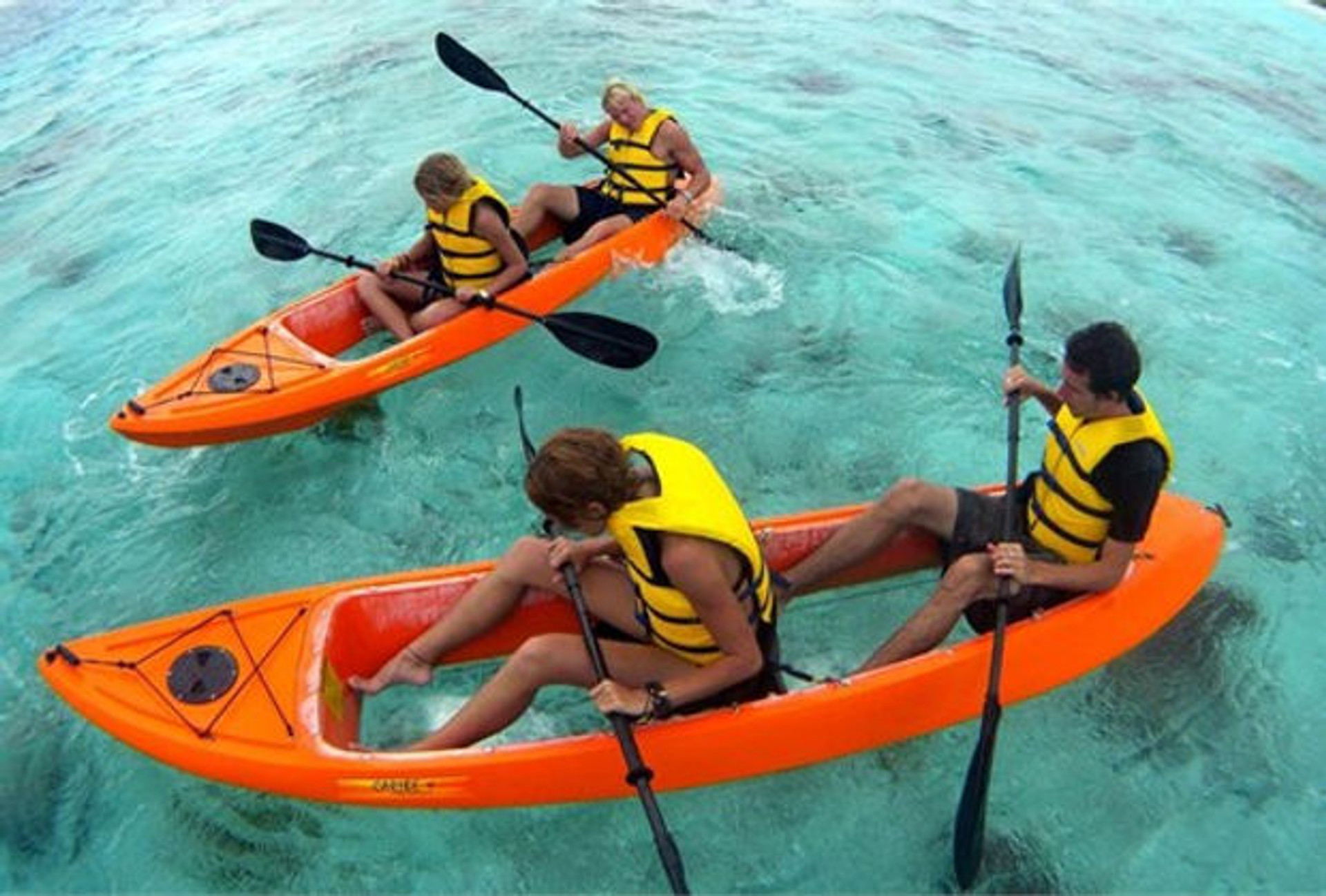 Caribe Clear Bottom Kayak Liquid Surf and Sail