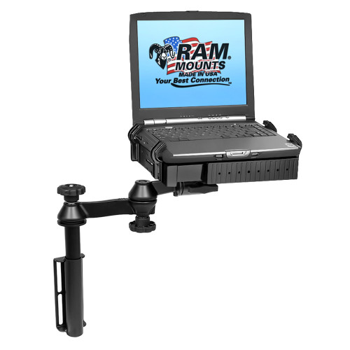 RAM Mount Universal Flat Surface Vertical Drill-Down Vehicle Laptop Mount Stand [RAM-VB-181-SW1]