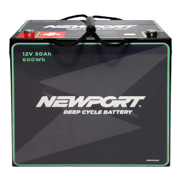 Newport 12V 50Ah Deep Cycle Marine Battery for Trolling Motors