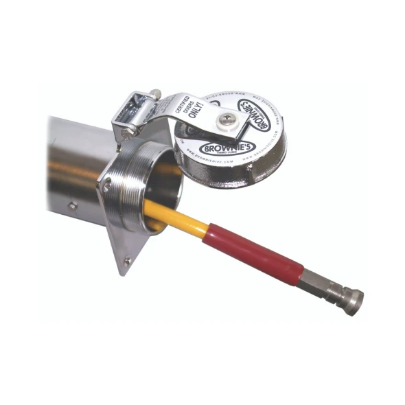 E-Reel with Custom Brownie’s Stainless Steel Hawse Fittings