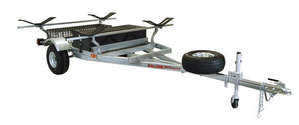 MegaSport 2 Kayak Trailer Pkg (Spare Tire, 2 Sets MegaWings, Storage Basket & Drawer) (MPG550-M)