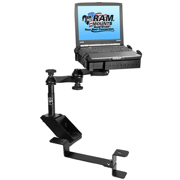 RAM Mount No-Drill Laptop Mount f\/Chevrolet 2500 C\/K, 3500 C\/K, Silverado, Suburban, Tahoe, GMC Sierra & Yukon [RAM-VB-102-SW1]