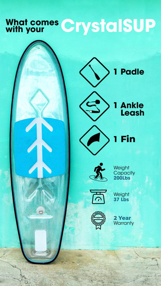 Crystal Clear SUP Board