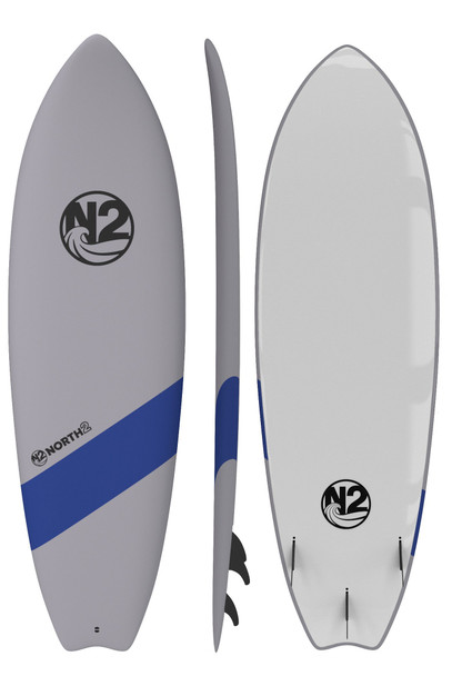 6' Roots Soft-top Surfboard - Blue