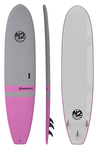 8'5" Roots Soft-top Surfboard - Pink