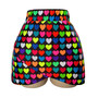 PRE MADE READY FOR DESPATCH HEART print micro skirt with built in shorts