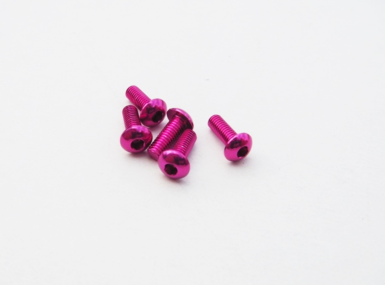 Hiro Seiko Alloy Hex Socket Button Head Screw [Pink] - Hobby Square