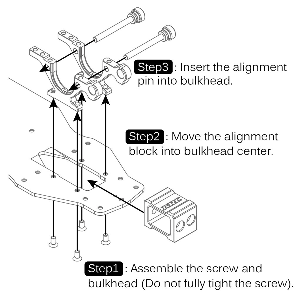 ARC Bulkhead Alignment Block 20mm - Hobby Square