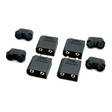 Maclan XT90 connectors (Black/ 4 Male)