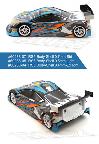 Blitz RS5 1/10th 190mm Touring Bodyshell - Hobby Square