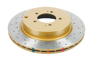 DBA 08+ EVO X Rear Drilled & Slotted 4000 Series Rotor