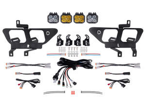 Diode Dynamics 21-22 Ford F-150 SS3 LED Fog Pocket Kit - Yellow Pro