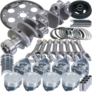 Eagle Chevy 350 1Pc 3.750in Crank 5.700in I-Beam Rod 4.000in Pistons 153 Tooth FP Balanced Assembly
