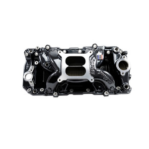 Edelbrock RPM Air-Gap Intake Manifold for Big-Block Chevy Oval Port - Black Plasma Finish