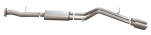 Gibson 08-09 Hummer H2 Base 6.2L 2.25in Cat-Back Dual Sport Exhaust - Stainless