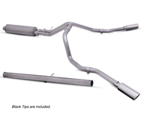 Gibson 20-21 Chevy Silverado 2500HD 6.6L 2.5in Cat-Back Dual Extreme Exhaust - Black Elite