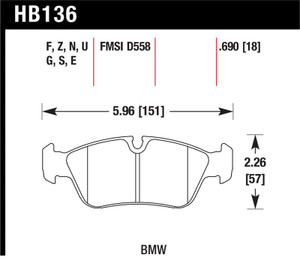 Hawk HP+ Street Brake Pads