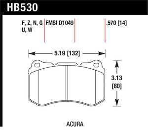 Hawk HP+ Street Brake Pads