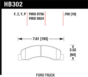 Hawk LTS Street Brake Pads
