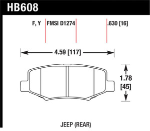 Hawk LTS Street Brake Pads