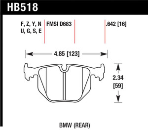 Hawk HP+ Street Brake Pads