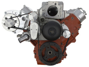 Chevy LS Engine Serpentine Conversion - Alternator Only - Polished