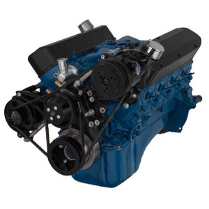 Ford 289-302-351W V-Belt System - AC & Alternator - Black