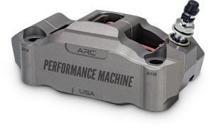 Performance Machine 125 x 4 Race Series Radial Mount Caliper with ARC - Left - Gunmetal Grey