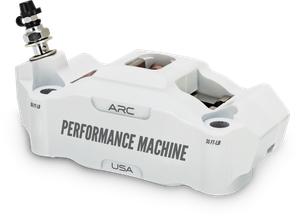 Performance Machine 125 x 4 Race Series Radial Mount Caliper with ARC - Left - White