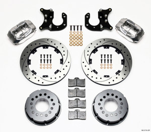 Wilwood Forged Dynalite P/S Rear Kit Drilled Polished Big Ford 2.36in Offset
