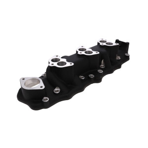 1949-1953 Ford & Mercury Flathead 8BA 8RT Triple Deuce 3x2 Aluminum Intake Manifold - Black