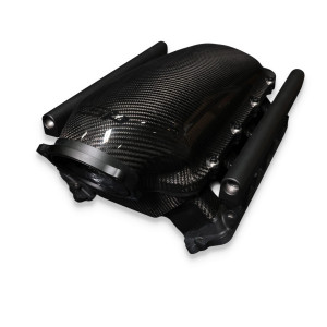 GM LS Gen IV Rectangle Port Carbon Fiber Low-Rise Intake Manifold