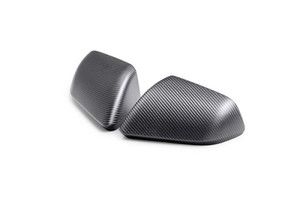 Mustang Carbon Fiber Mirror Skull Caps-Matte (M-17740-MM)