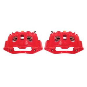 Power Stop 11-19 Chevrolet Silverado 2500 HD Rear Red Calipers w/Brackets - Pair