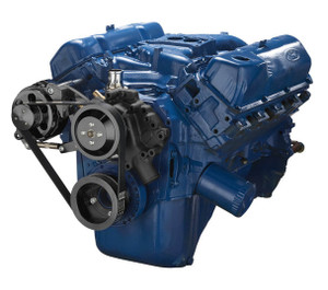 Ford 351C Serpentine System - Alternator Only - Black