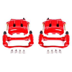 Power Stop 05-14 Ford Mustang Front Red Calipers w/Brackets - Pair