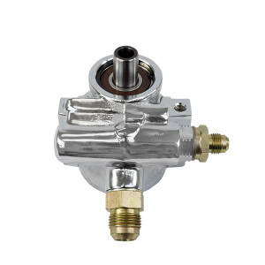 GM Type II Power Steering Pump with Integral Reservoir and Pulley Hub - Black