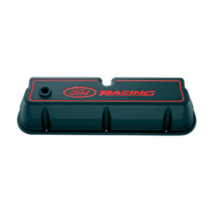 Ford Racing Logo Die-Cast Valve Covers Black (302-003)