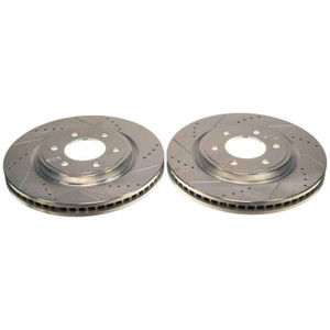 Power Stop 21-22 Ford F-150 Front Drilled & Slotted Rotor (Pair)