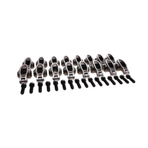 Chevy LT Pro Series Cast Steel Rocker Arms, 1.8 Ratio, Bronze Bushing Trunnion, Needle Bearing Tip