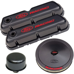 Ford Racing Complete Dress Up Kit, Carbon Fiber Style Finish (302-520)
