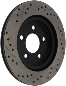 StopTech 05-10 Ford Mustang Slotted & Drilled Left Rear Rotor