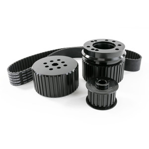 Mopar Small Block Gilmer Style Belt Pulley Kit - Black