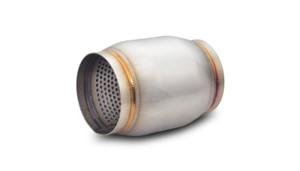 Vibrant SS Race Muffler 4in inlet/outlet x 5in long